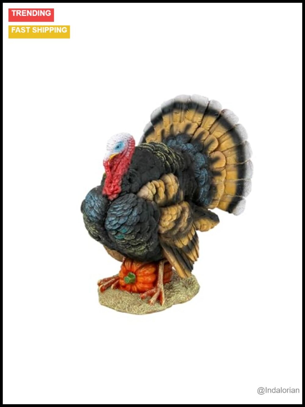 Design Toscano North American Turkey Statue Small Outdoor Decor